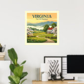 Vintage Virginia Poster (Thuiskantoor)