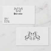 Vintage Visitekaartje (Voorkant / Achterkant)