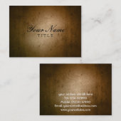 Vintage Visitekaartje (Voorkant / Achterkant)