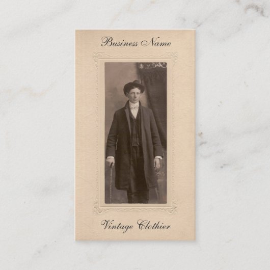 Vintage Visitekaartje (Voorkant)