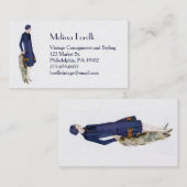 Vintage Visitekaartje Mode 1920 (Voorkant / Achterkant)