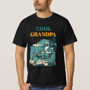 Vintage Visser Op De Steiger Retro Visontwerp T-shirt