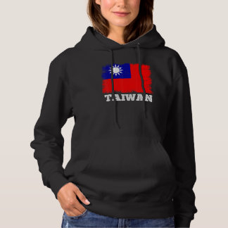 Vintage Vlag Taiwan Land Retro Vlag Taiwanees Hoodie