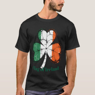 Vintage Vlag van Ierland Klaver – St. P Vieren T-shirt
