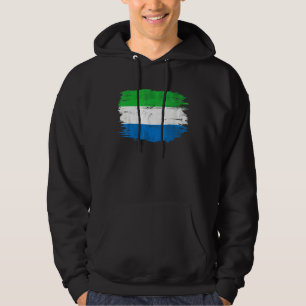 Vintage vlag van Sierra Leone voor Sierra Leoniane Hoodie