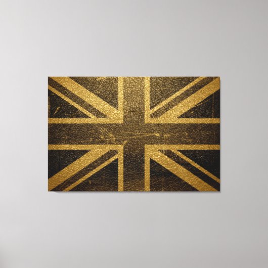 Vintage vlag Verenigd Koninkrijk #2 Canvas Afdruk (Voorkant)