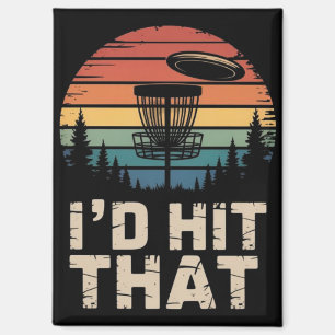 Vintage Vliegende Disc Golf Ik Sla Die Grappige Go Magneet