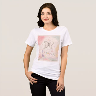 Vintage Vlinder Bloem T-Shirt | Zachte Esthetiek