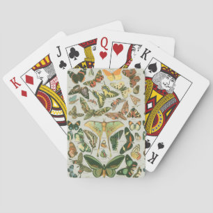 Vintage Vlinder Motief Print Pokerkaarten