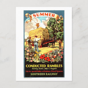 Vintage voerde Rambles Southern Railway Travel uit Briefkaart