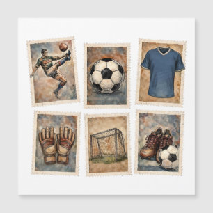 Vintage Voetbal Stamps Voetbalcollectie