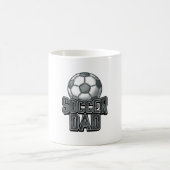 Vintage Voetbal Vader Vet Gravure Shirt Ontwerp_1 Koffiemok (Center)