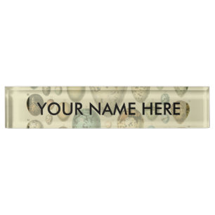 Vintage vogeleieren Franse viskuil Kunst Naambordje