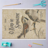 Vintage vogels en ephemera ontkoppeling tissuepapier (Craft)