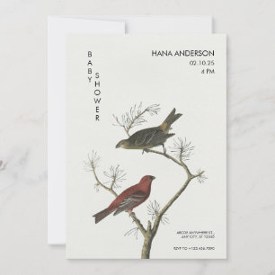 Vintage vogels kunst Japan stijl Baby Shower Kaart