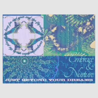 Vintage Vogue: Vrouwen die op vogel rijden Tissuepapier