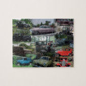 Vintage Voiture Collage Puzzle (Horizontal)
