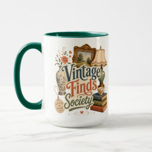 Vintage vondsten Cottagecore schatten Mok