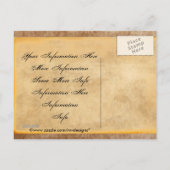 Vintage Vous êtes Invité ! Invitations cartes post (Dos)