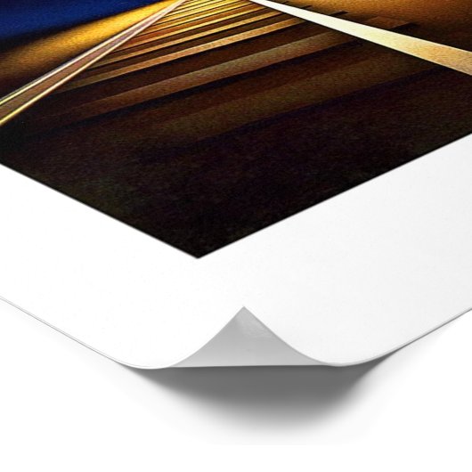 Vintage voyage affiche DSB (Coin)