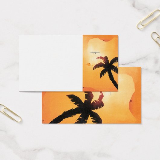 Vintage voyage, avion au-dessus des îles Hawaii (Bureau)