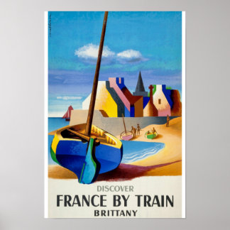 Vintage voyage - Bretagne - Bretagne France Poster