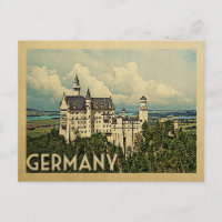 Vintage voyage de carte postale Allemagne