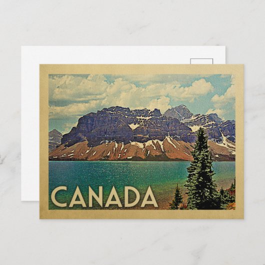 Vintage voyage de carte postale Canada (Devant / Derrière)