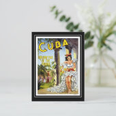 Vintage voyage de carte postale Cuba (Debout devant)