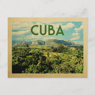 Vintage voyage de carte postale Cuba