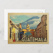 Vintage voyage de carte postale Guatemala (Devant / Derrière)