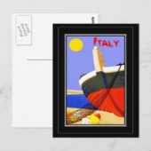 Vintage voyage de carte postale Italie (Devant / Derrière)