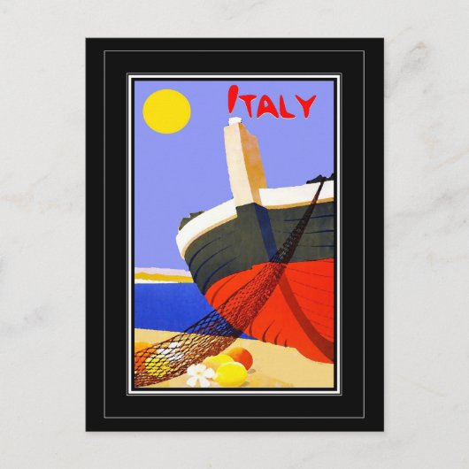 Vintage voyage de carte postale Italie (Devant)