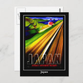 Vintage voyage de carte postale Japon (Devant / Derrière)