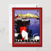 Vintage voyage de carte postale Marseille (Devant / Derrière)