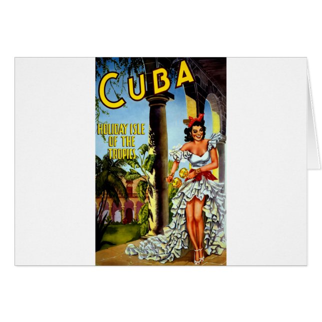 Vintage voyage de danseuse cubaine (Devant horizontal)