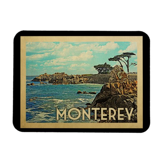 Vintage voyage Monterey Magnet California (Horizontal)