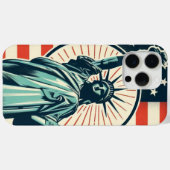 Vintage, Vrijheidsbeeld Case-Mate iPhone Case (Achterkant (horizontaal))