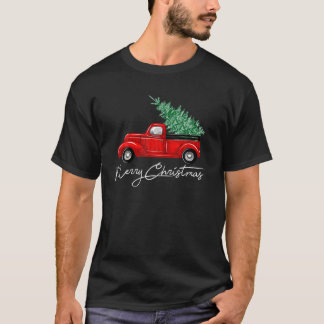 Vintage - Vroege kerstboom op kerstvakantie met au T-shirt