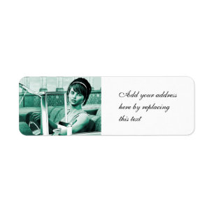 Vintage Vrouw Etiket