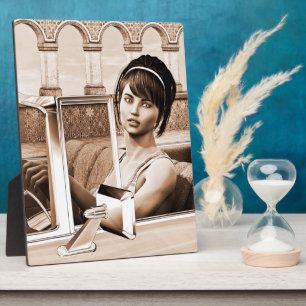 Vintage Vrouw Fotoplaat