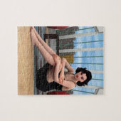 Vintage Vrouw Legpuzzel (Horizontaal)