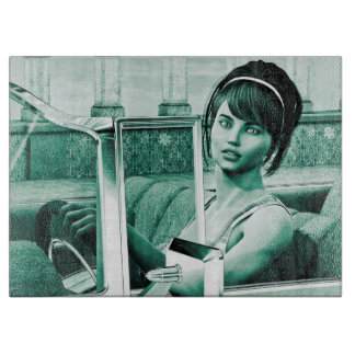 Vintage Vrouw Snijplank