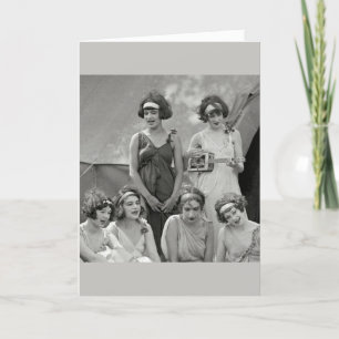 Vintage - Vrouwelijke vrienden maken de beste heri Kaart