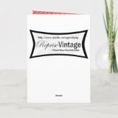 Vintage Vrouwen 1860s Kaart (Achterkant)