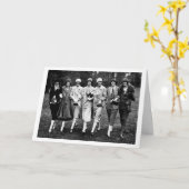 Vintage - Vrouwen die glasplafonds breken, Kaart (Gele Bloem)