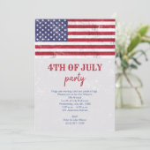 Vintage VS-vlag Patriottische Amerikaanse 4 juli-f Kaart (Staand voorkant)