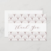 Vintage Waaiersjabloon Bedankkaart (Voorkant / Achterkant)