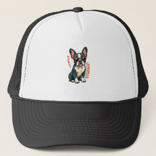 Vintage Walk Ik Zal Er Over Nadenken Franse Bulldo Trucker Pet