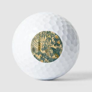 Vintage Walter Crane Ara- en citrusvruchtkunst Golfballen